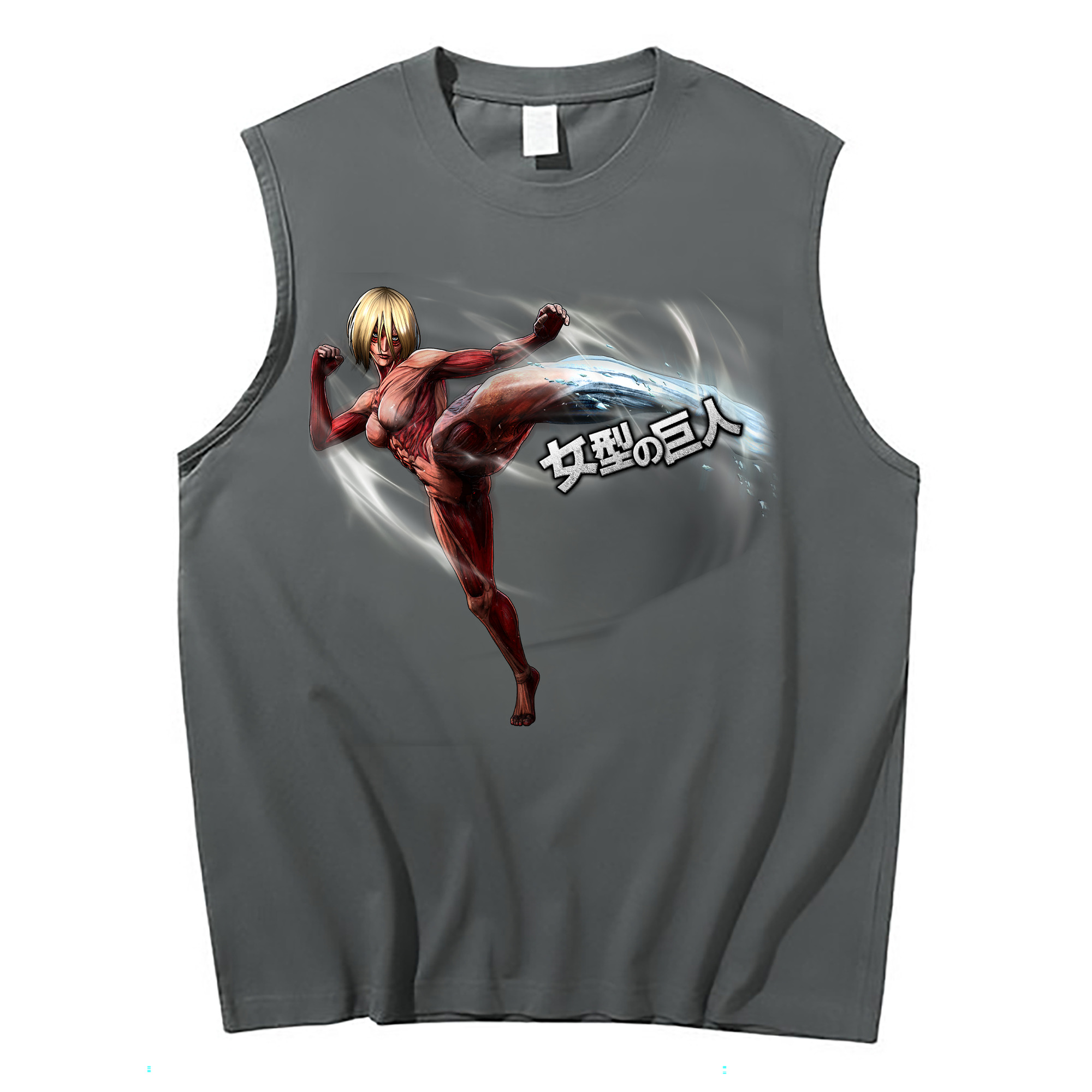 （画像用） 進撃の巨人 Attack on Titan コットン100％タンクトップ（フロントプリント）